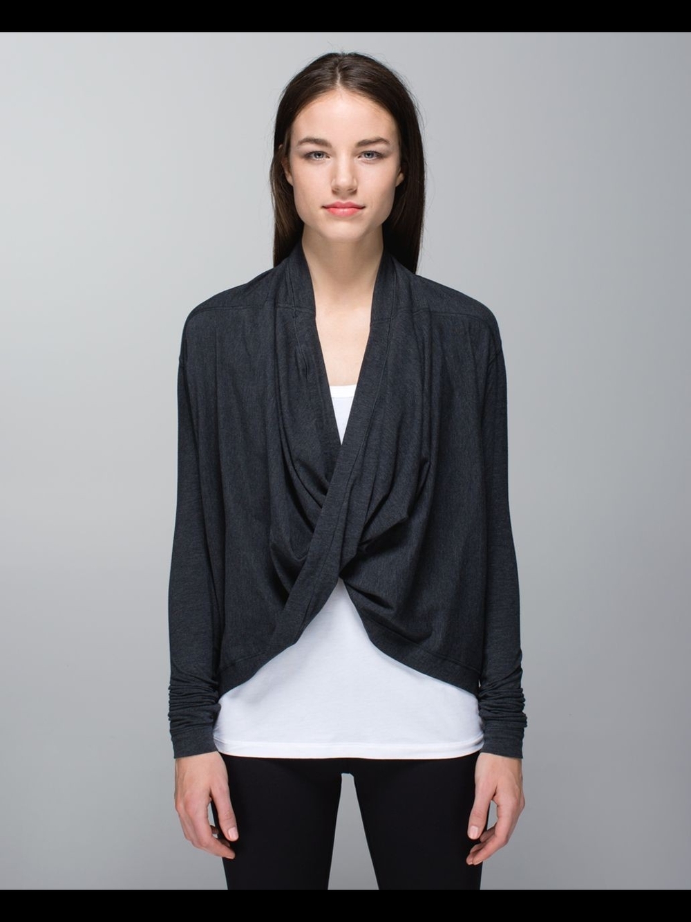 lululemon Iconic Wrap Draped Twist Open-Front Cardigan - Size Small